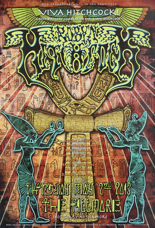 Robyn Hitchcock 2013 Fillmore F1217 Poster