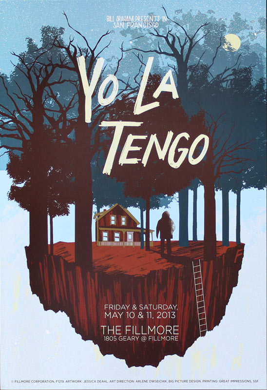 Yo La Tengo 2013 Fillmore F1219 Poster