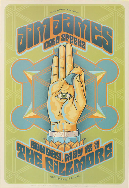 Jim James 2013 Fillmore F1220 Poster