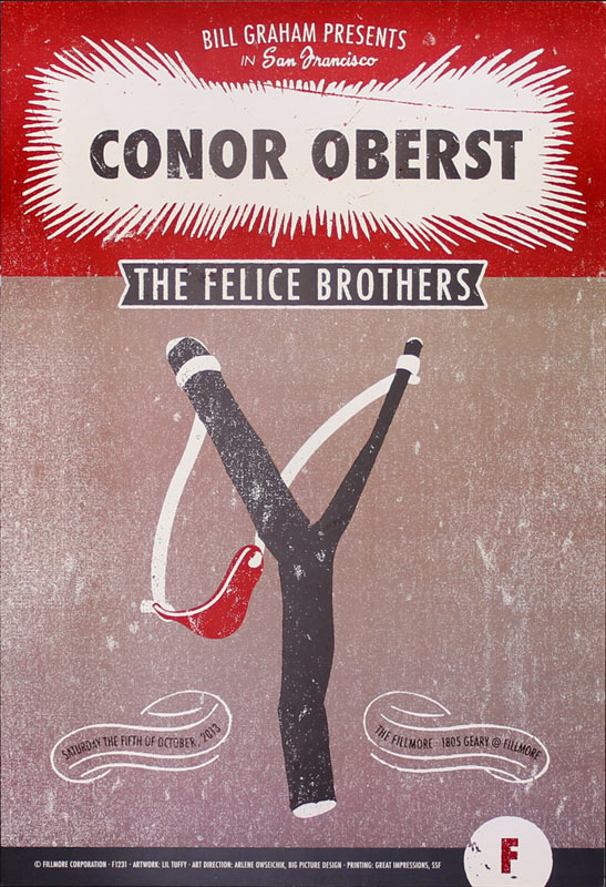 Conor Oberst 2013 Fillmore F1231 Poster