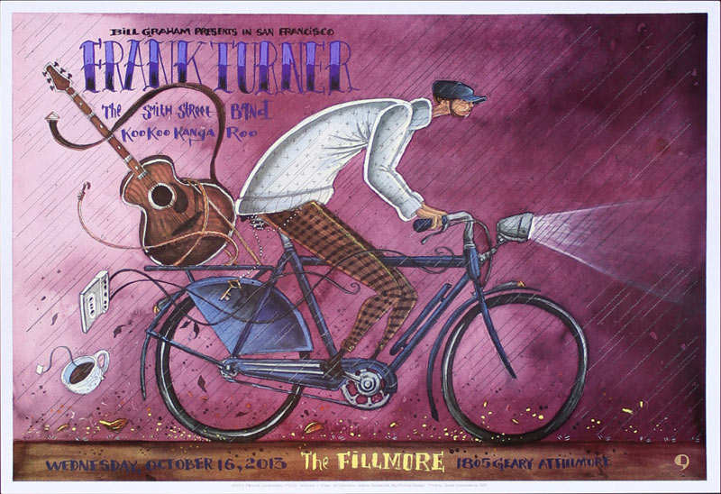 Frank Turner 2013 Fillmore F1232 Poster