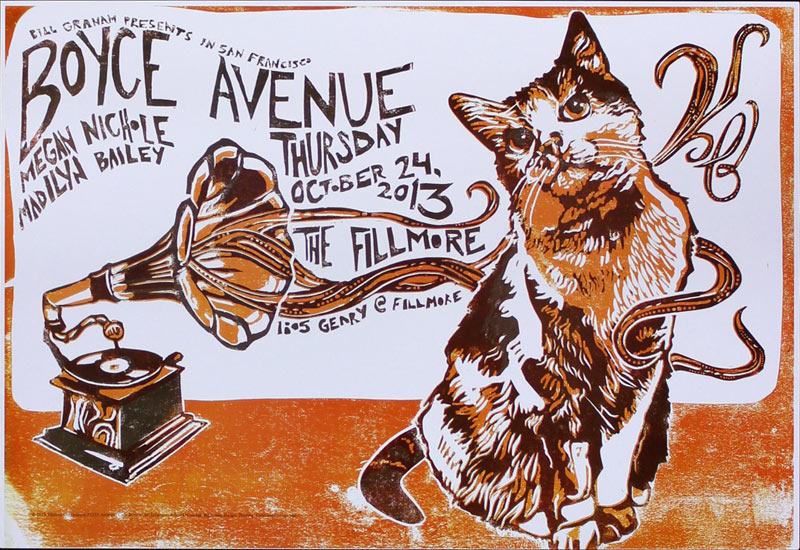 Boyce Avenue 2013 Fillmore F1233 Poster