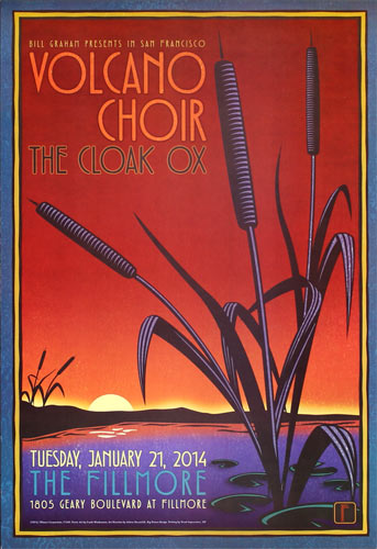 Volcano Choir 2014 Fillmore F1245 Poster