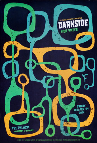 Darkside 2014 Fillmore F1247 Poster