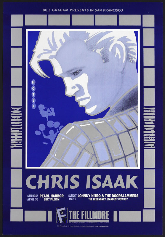 Chris Isaak 1994 Fillmore F125 Poster