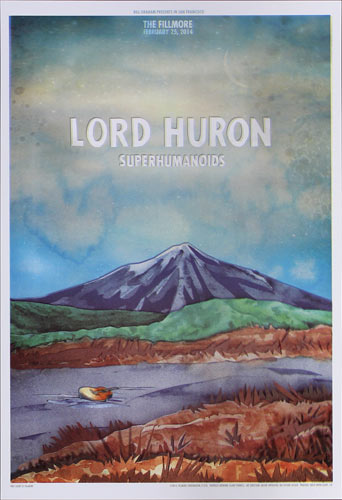 Lord Huron 2014 Fillmore F1250 Poster