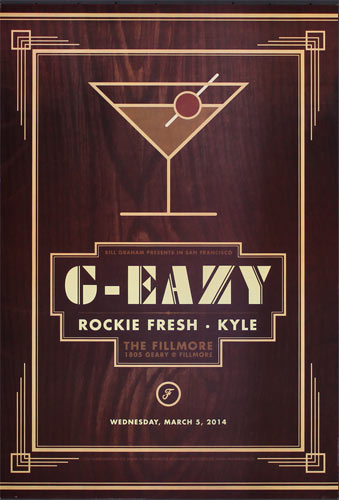 G-Eazy 2014 Fillmore F1252 Poster