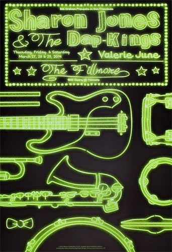 Sharon Jones and the Dap-Kings 2014 Fillmore F1257C Poster