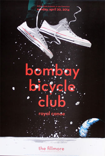 Bombay Bicycle Club 2014 Fillmore F1264 Poster