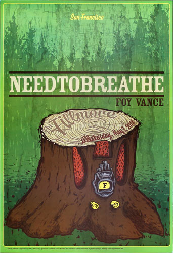 Needtobreathe 2014 Fillmore F1268 Poster