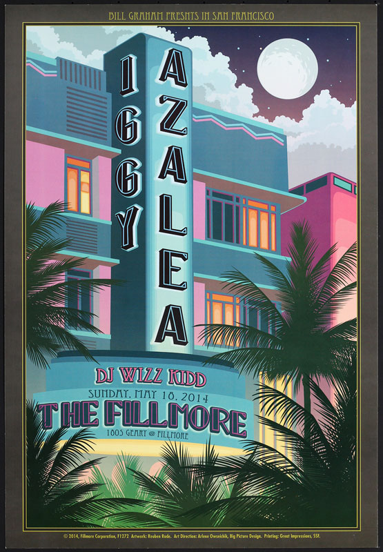 Iggy Azalea  Fillmore F1272 Poster