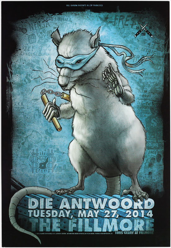 Die Antwoord  Fillmore F1275 Poster