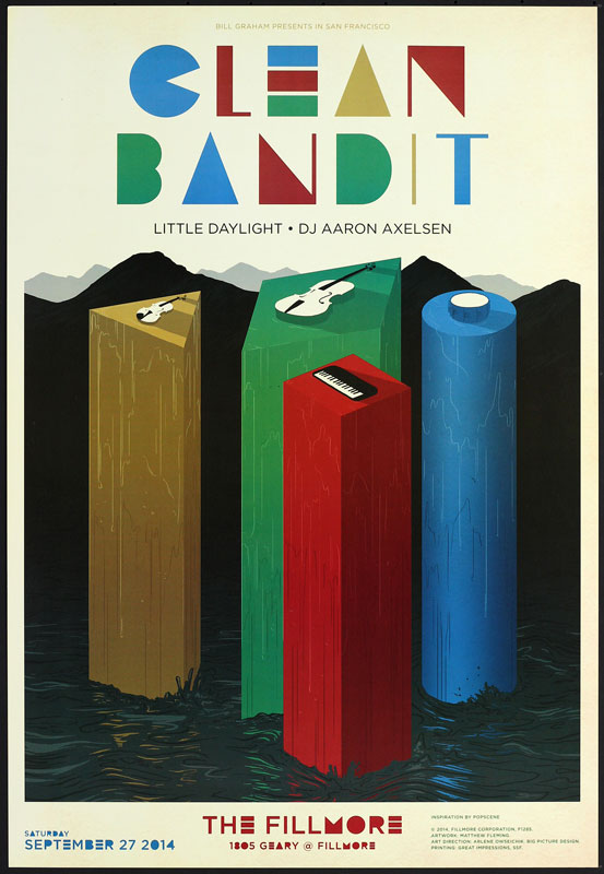 Clean Bandit  Fillmore F1285 Poster