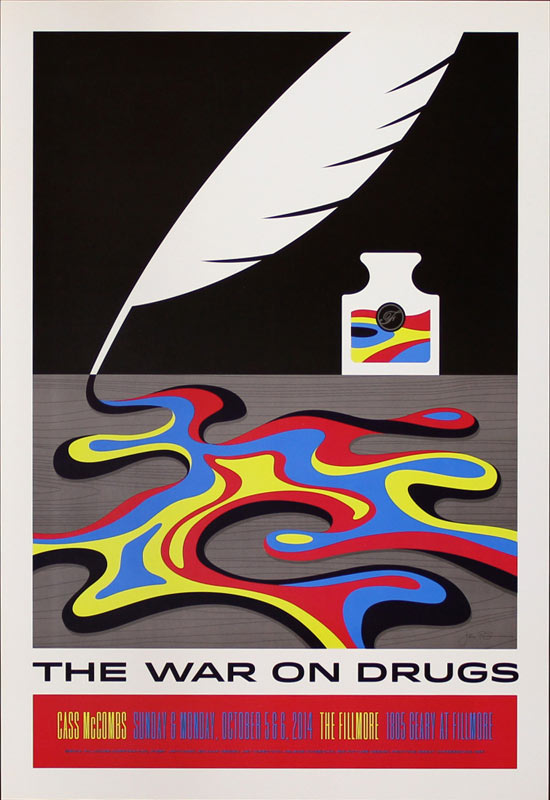 The War on Drugs 2014 Fillmore F1287 Poster
