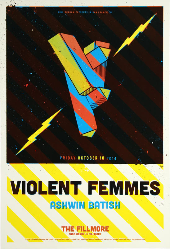 Violent Femmes 2014 Fillmore F1289 Poster