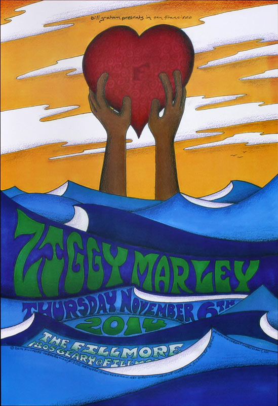 Ziggy Marley 2014 Fillmore F1300 Poster