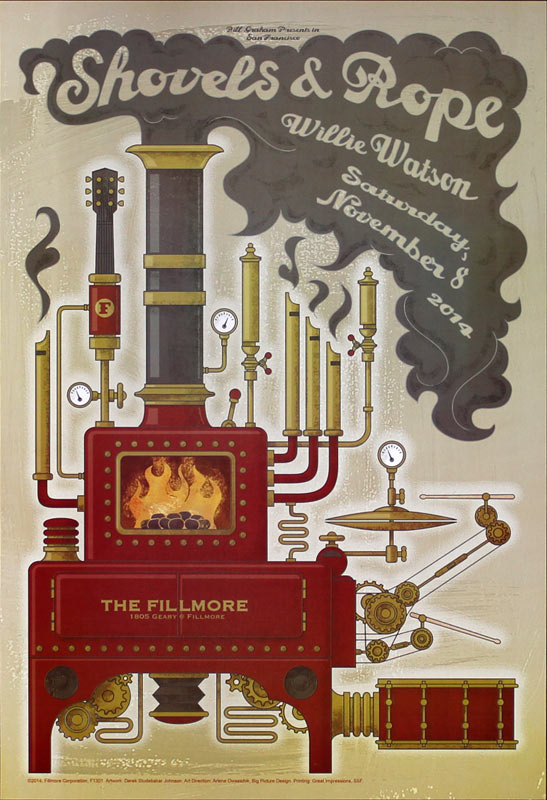 Shovels and Rope 2014 Fillmore F1301 Poster