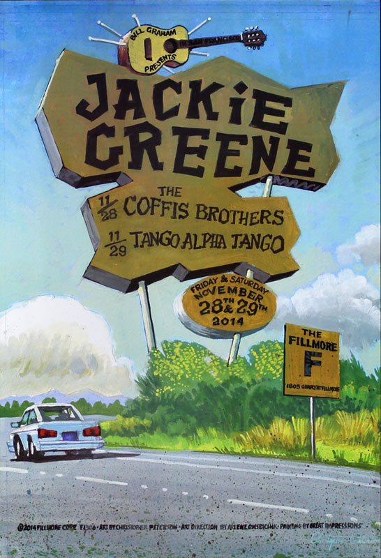 Jackie Greene 2014 Fillmore F1306 Poster