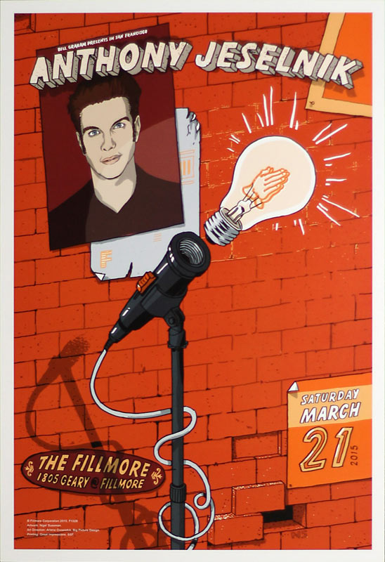 Anthony Jeselnik 2015 Fillmore F1328 Poster