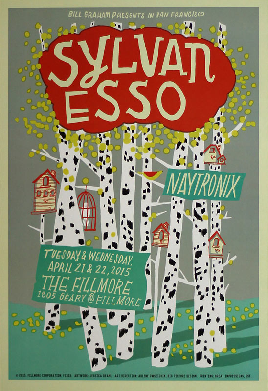 Sylvan Esso 2015 Fillmore F1333 Poster