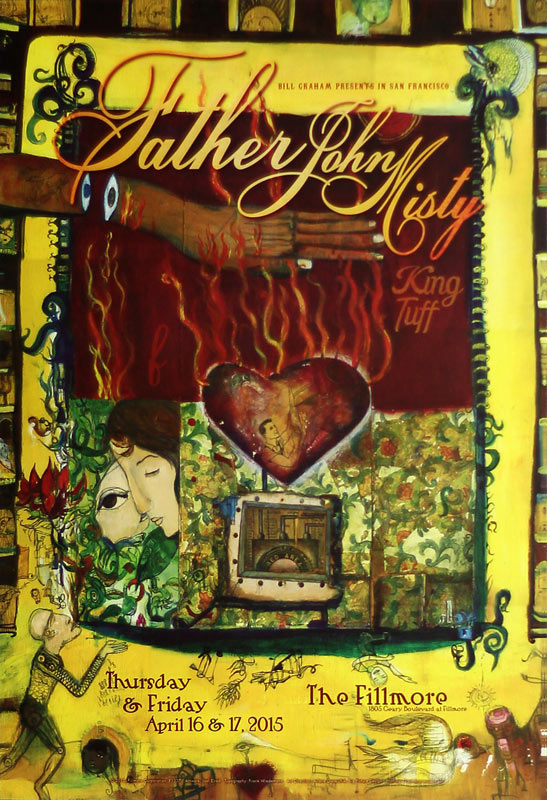 Father John Misty 2015 Fillmore F1337 Poster