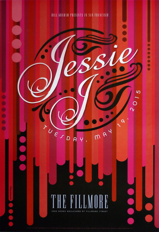 Jessie J 2015 Fillmore F1344 Poster