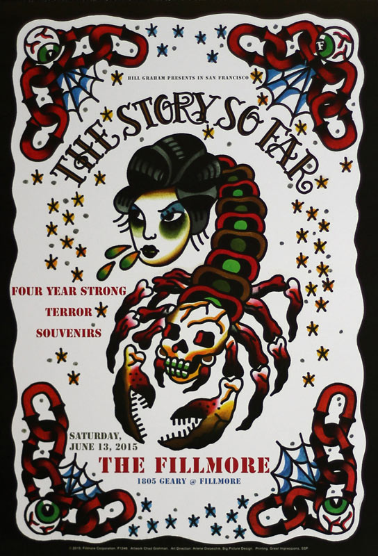 The Story So Far 2015 Fillmore F1348 Poster