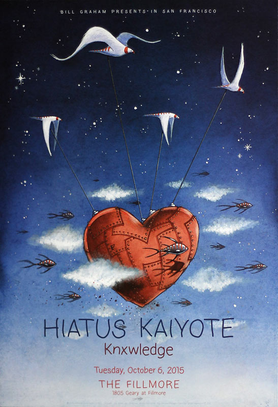 Hiatus Kaiyote 2015 Fillmore F1357 Poster