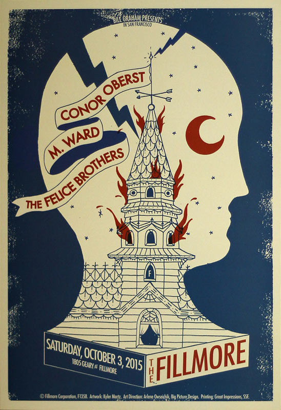Conor Oberst 2015 Fillmore F1358 Poster
