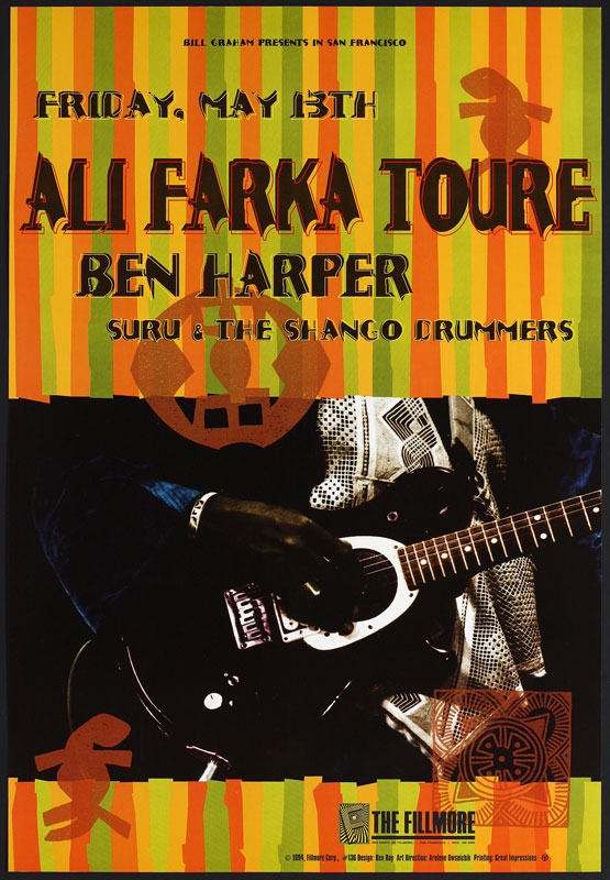 Ali Farka Toure 1994 Fillmore F136 Poster