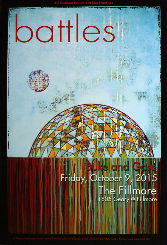 Battles 2015 Fillmore F1360 Poster