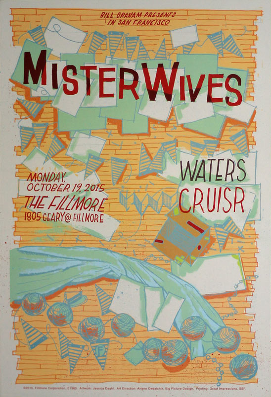MisterWives 2015 Fillmore F1363 Poster