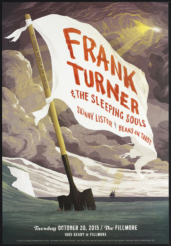 Frank Turner and the Sleeping Souls  Fillmore F1364 Poster