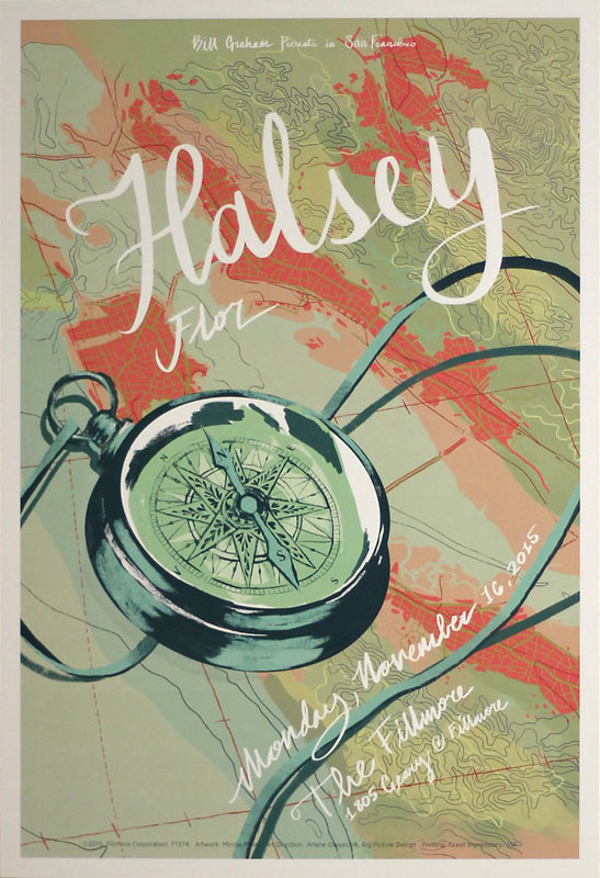 Halsey 2015 Fillmore F1374 Poster