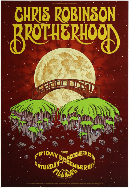 Chris Robinson Brotherhood 2015 Fillmore F1378 Poster