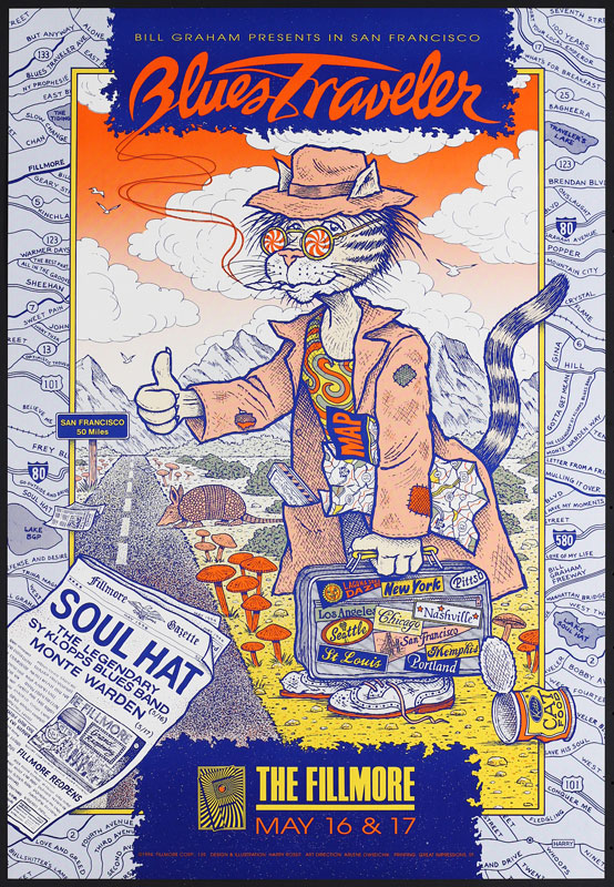 Blues Traveler 1994 Fillmore F139 Poster