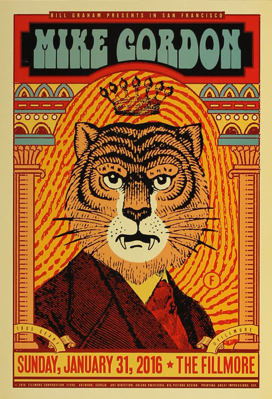 Mike Gordon 2016 Fillmore F1390 Poster