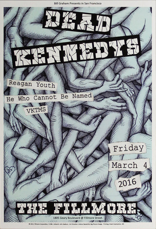 Dead Kennedys 2016 Fillmore F1396 Poster