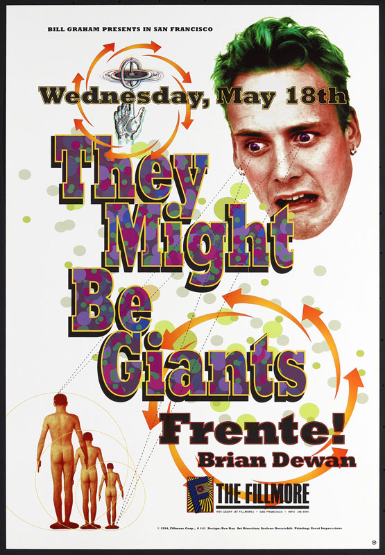 They Might Be Giants 1994 Fillmore F141 Poster