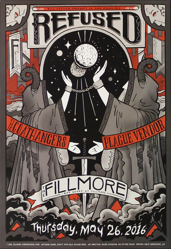 Refused 2016 Fillmore F1415 Poster