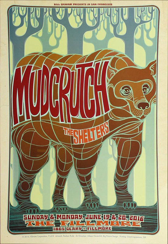 Mudcrutch 2016 Fillmore F1418 Poster