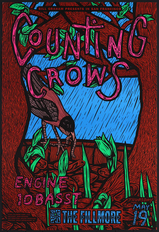 Counting Crows 1994 Fillmore F142 Poster