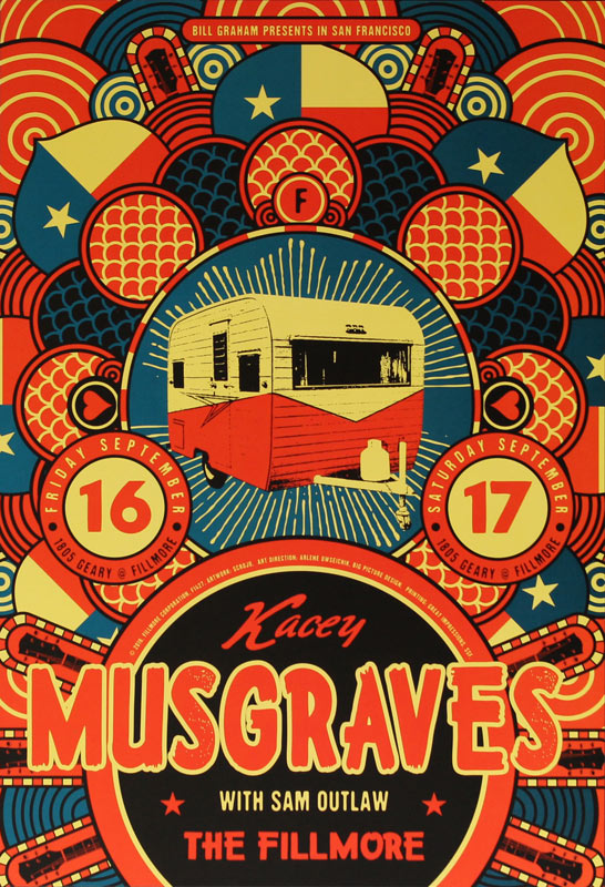 Kacey Musgraves 2016 Fillmore F1427 Poster