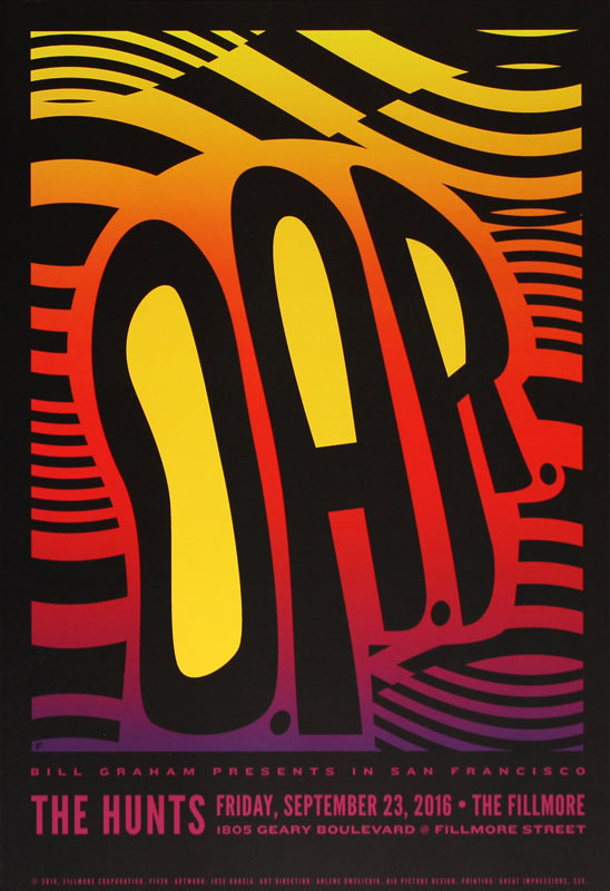 O.A.R. 2016 Fillmore F1428 Poster