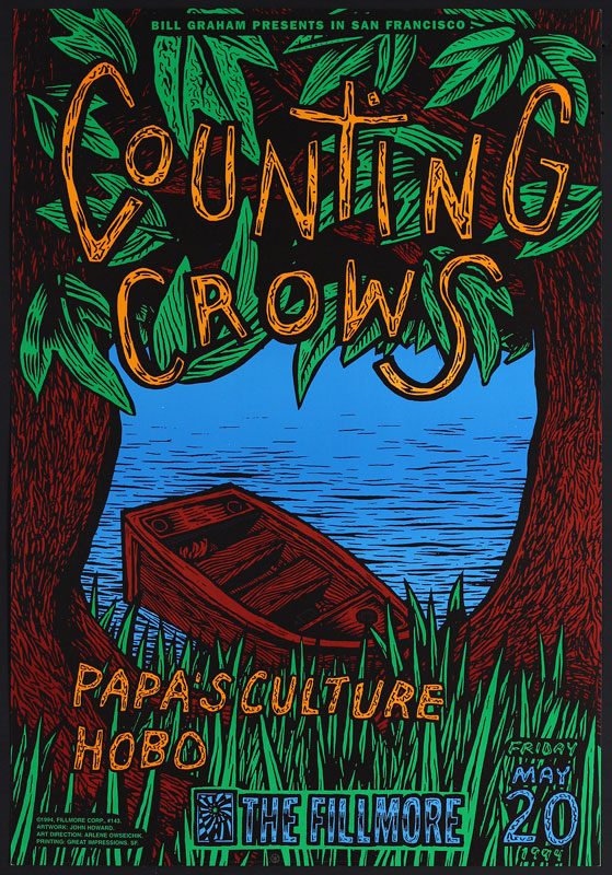 Counting Crows 1994 Fillmore F143 Poster