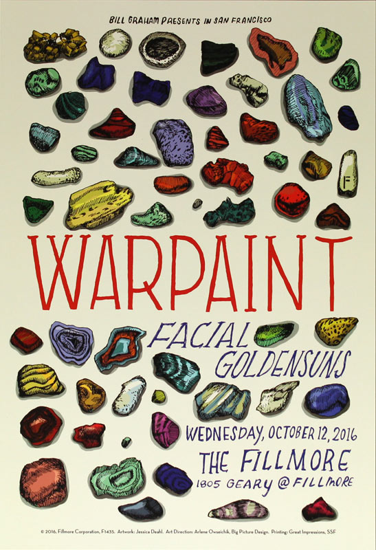 Warpaint 2016 Fillmore F1435 Poster