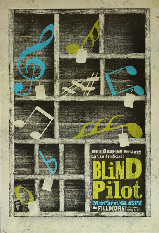 Blind Pilot 2016 Fillmore F1440 Poster