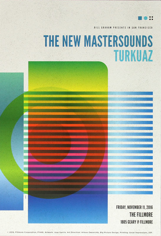 The New Mastersounds 2016 Fillmore F1446 Poster