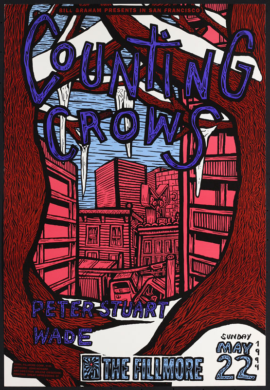 Counting Crows 1994 Fillmore F145 Poster