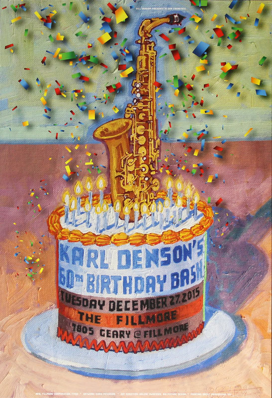 Karl Denson's 60th Birthday Bash 2016 Fillmore F1453 Poster